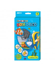 AM SD10P6-T: Amos Sun Deco Set - Tropical Fish 6 pcs